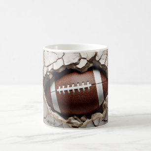 3D amerikansk fotboll Kaffemugg