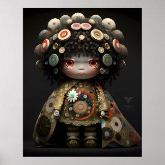 3D Anime Doll Poster av Takashi Murakami