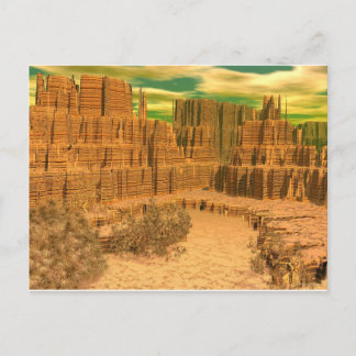 3d art canyon caress vykort