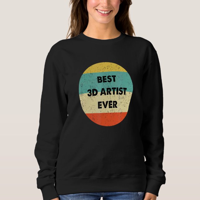 3d Artis Best 3d Artist nånsin T Shirt (Framsida)