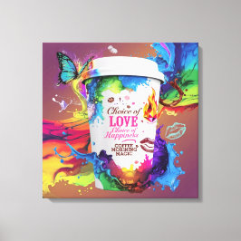 3D-återgivningsväggskonst: Vibrant Alcohol Bläck D Canvastryck