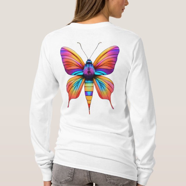 3D ATTRAKTIV UTTRYCKTA T-SHIRT MED BUTTRYCK (Baksida)