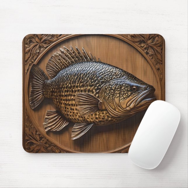 3D Australian Murray Cod Textured Print. Musmatta (Med mus)