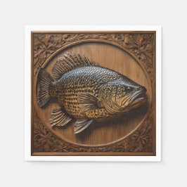 3D Australian Murray Cod Textured Print. Pappersservett