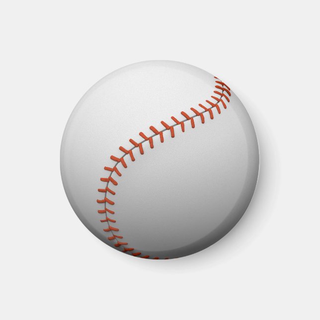 3D baseball boll Magnet (Framsidan)