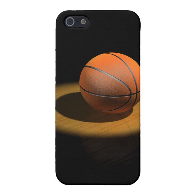 3d Basketboll i Spotlight iPhone 5 Cover (Baksidan)