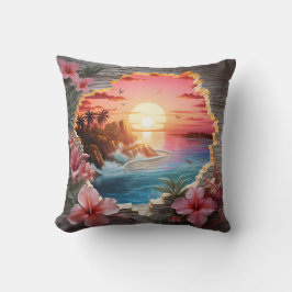 3D beach cushion Kudde