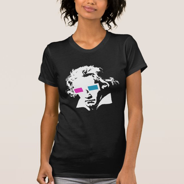 3D Beethoven T Shirt (Framsida)
