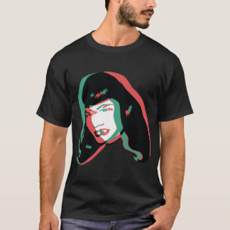 3D Bettie Page present T Shirt