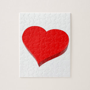 3D Big Red Heart Pussel