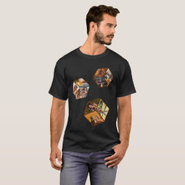 3D-Bilderwürfel im Raum, 9 Foto-Kollage in 3D T Shirt