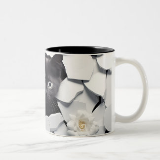 3D Black Cat Mugg