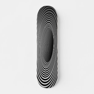 3D Black hål Mini Skateboard Bräda 18,5 Cm