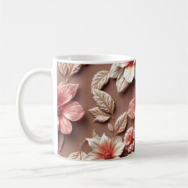 3D-blommor Kaffemugg