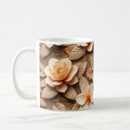 3D Blommor Kaffemugg