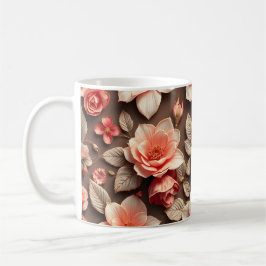 3D-blommor Kaffemugg