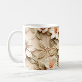 3D-blommor Kaffemugg