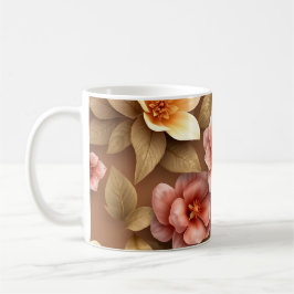3D-blommor Kaffemugg