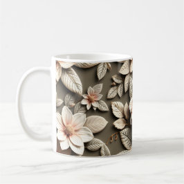 3D-blommor Kaffemugg