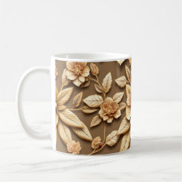 3D Blommor Kaffemugg