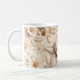 3D Blommor Kaffemugg