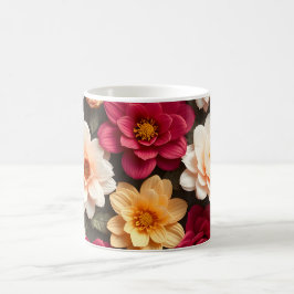 3D-blommor Kaffemugg