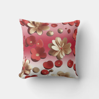 3D-blommor Kudde