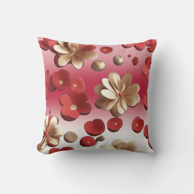 3D-blommor Kudde (Framsida)
