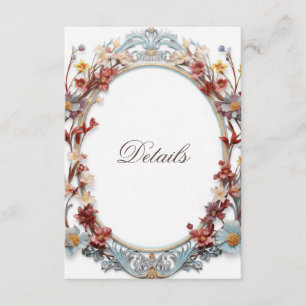 3D Blomsterkransdetaljer Tilläggskort