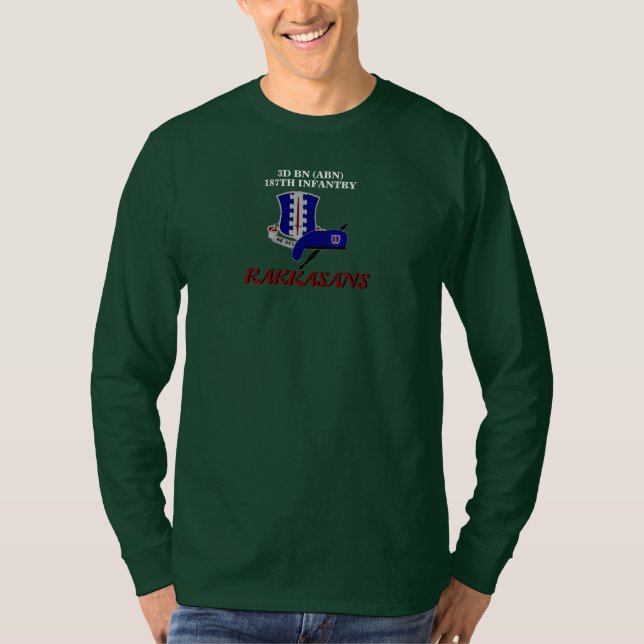 3D BN (ABN) 187TH INFANTRY RAKKASANS T-SHIRT (Framsida)