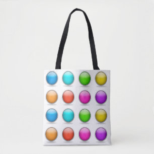 3D Bollar Buttons Funny Joke Trick Tygkasse