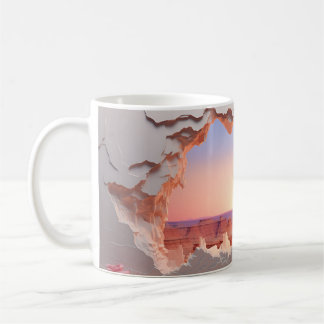 3D Canyon i Dusk-design Kaffemugg