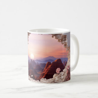 3D Canyon vid Dusk Mugg-figursättning - publicerin Kaffemugg