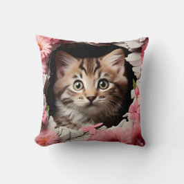 3D cat pillow Kudde