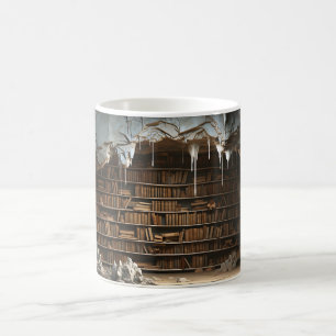 3D Cave Bookshelf Mugg
