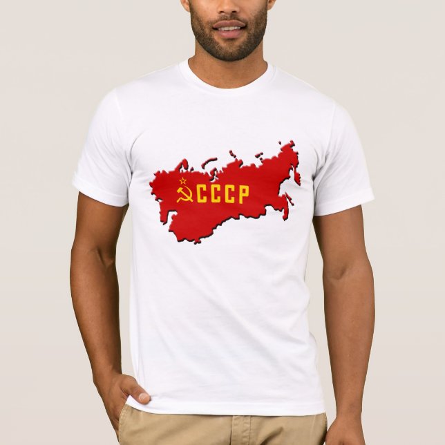 3D CCCP (karta) Tee Shirt (Framsida)