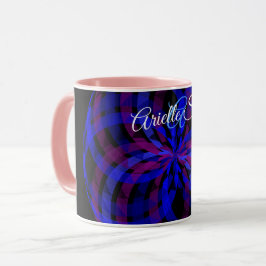 3D Center Blomma Kronblad Geometrisk Kaffemug Mugg