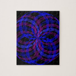 3D Center Blomma Kronblad Geometrisk Pussel