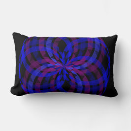 3D Center Flower Petal Geometric Throw Pillow Lumbarkudde