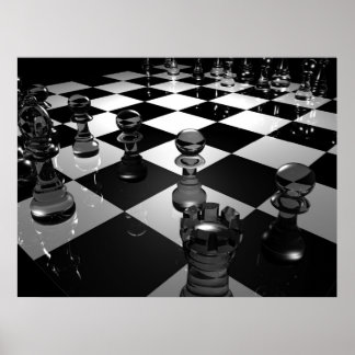3d_chess_board_tapet_3d_model_3d_tapet_19 poster