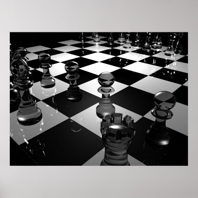 3d_chess_board_tapet_3d_model_3d_tapet_19 poster (Framsidan)