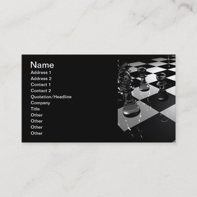 3d_chess_board_tapet_3d_model_3d_tapet_19 visitkort (Framsida)