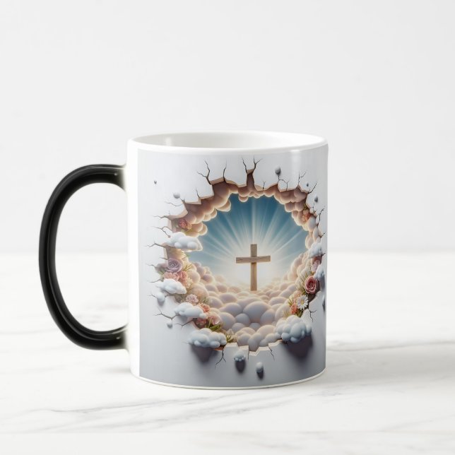 3D Christian Cross Magisk Mugg (Vänster)