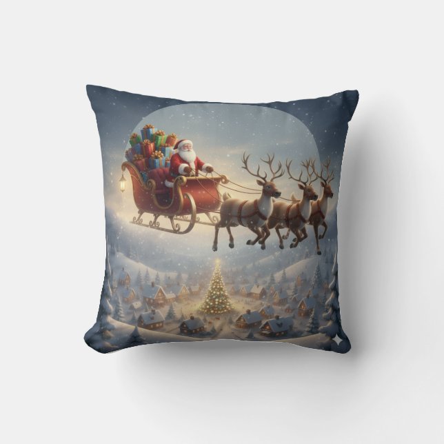 3D Christmas, Kids Holiday, Colorful Gifts Kudde (Framsida)