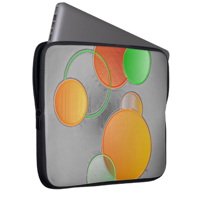 3D Circles Electronics Bag Laptop Fodral (Framsidan Höger)