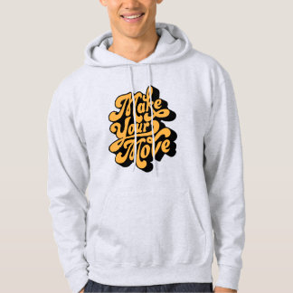 3D-citattecken i brev Hoodie-design, flytta dig Hoodie