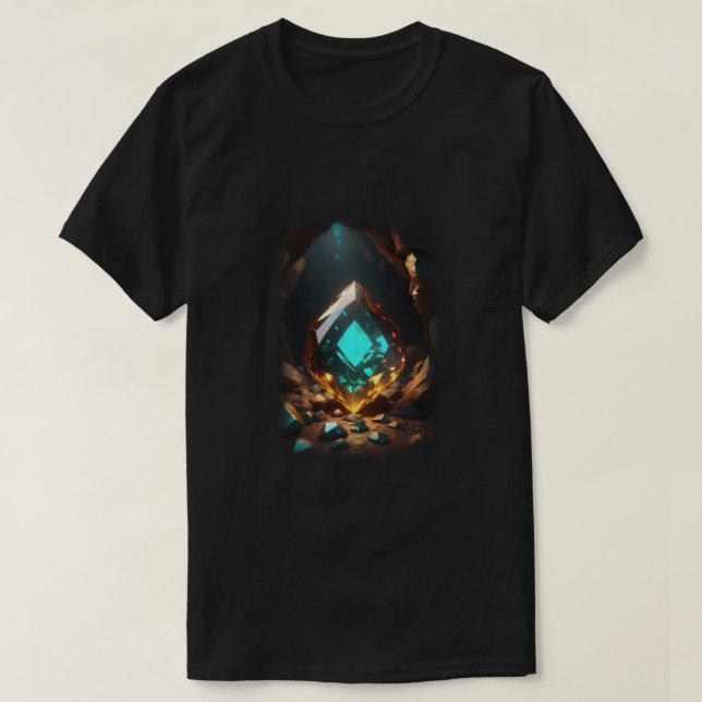 3d Crystal Glowing Inside T-shirt (Design framsida)