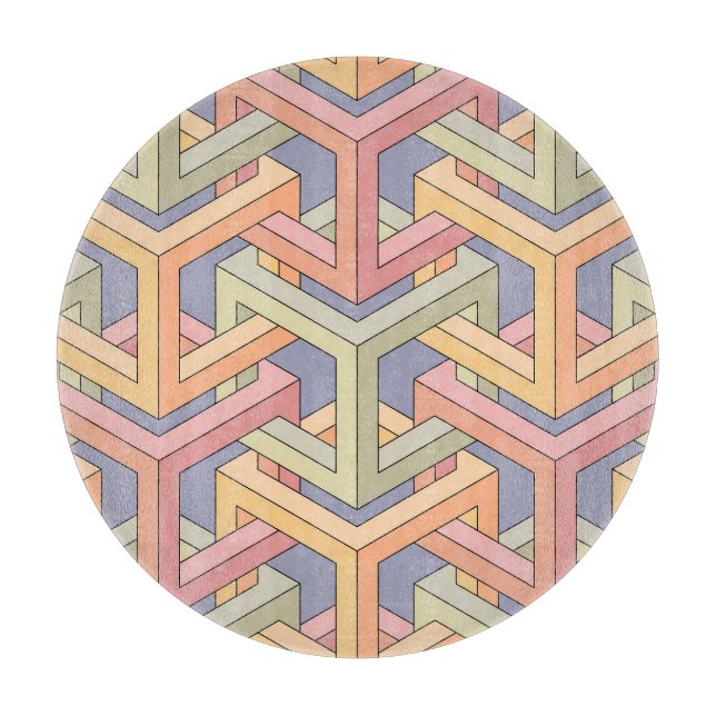 3D Cubes, Optical Illusion Mönster. (Framsidan)