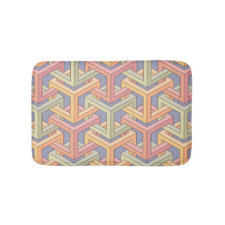 3D Cubes, Optical Illusion Mönster. Badrumsmatta