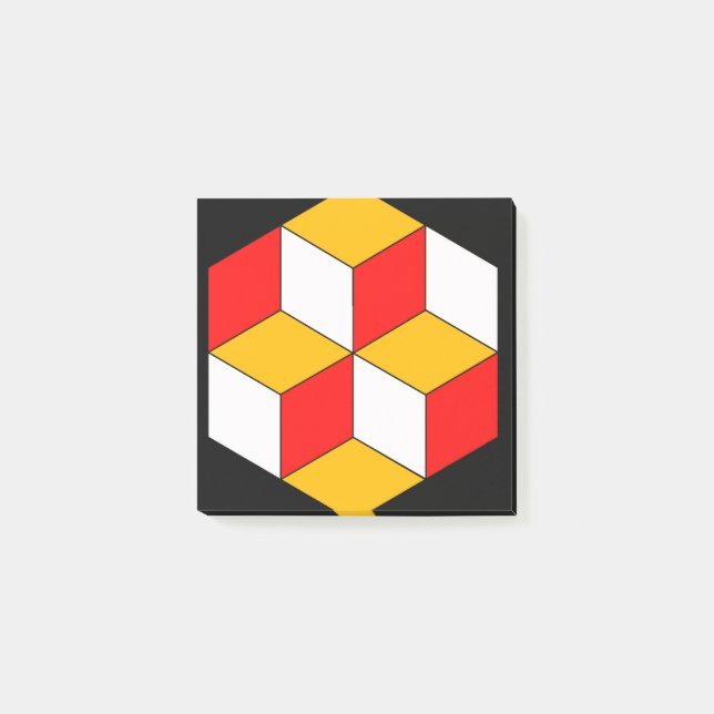 3d cubes post-it block (Framsida)